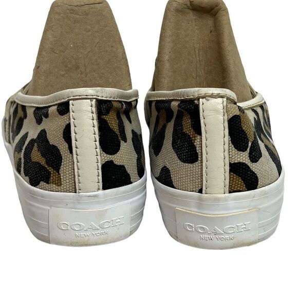 Coach leopard print Maggie slip on sneakers size 6.5 - Picture 4 of 16